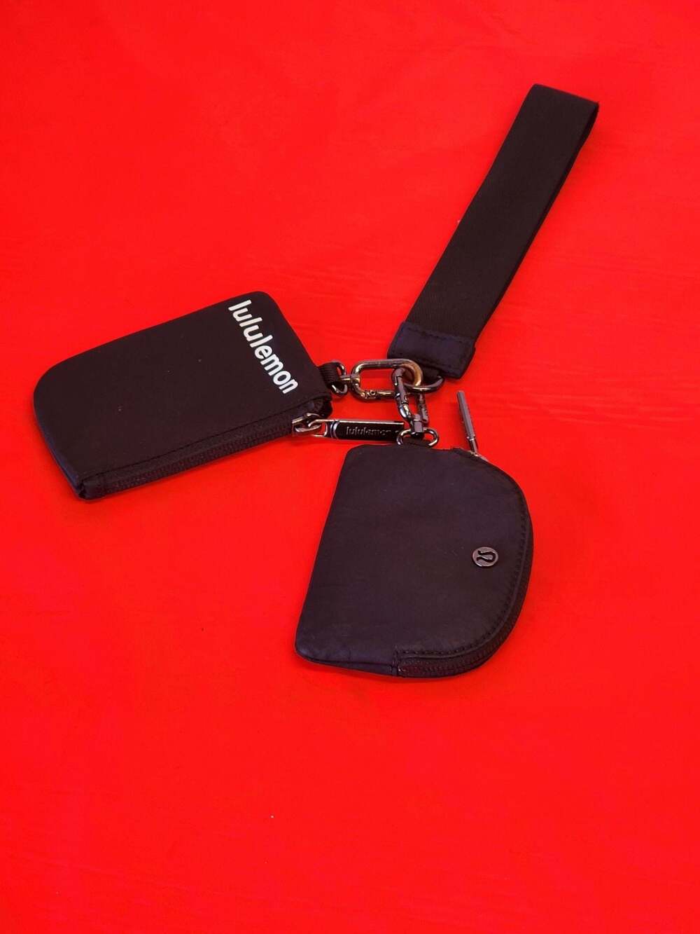 Lululemon Dual Pouch Wristlet Black
